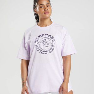 Gymshark Legacy Oversized T-shirt | Faded Lilac, S